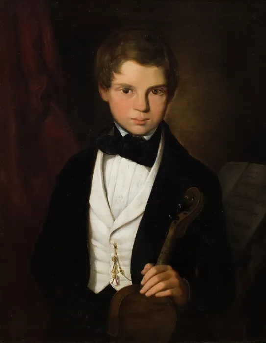 Framed Print : Portrait of Mieczyslaw Ostoja-Starzewski (1830-1906), 1843. Creator: Hermann Anschutz Framed Print : Portrait of Mieczyslaw Ostoja-Starzewski (1830-1906), 1843. Creator: Hermann Anschutz