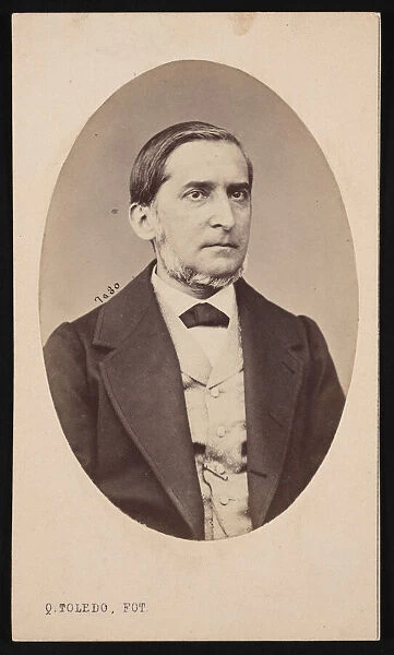 Portrait of Miguel Colmeiro y Penido (1816-1901), Before 1877. Creator: Q Toledo