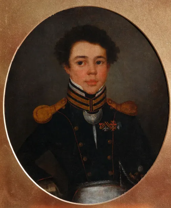 Framed Print : Portrait of Mikhail Ivanovich Ozerov (1792-1867), c. 1815. Artist: Anonymous Framed Print : Portrait of Mikhail Ivanovich Ozerov (1792-1867), c. 1815. Artist: Anonymous