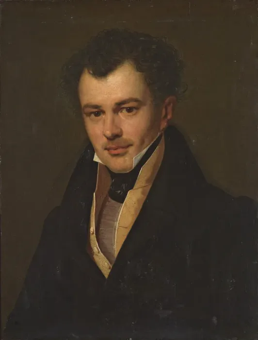 Framed Print : Portrait of Mikhail Matveevich Cherkasov, c. 1827. Creator: Kiprensky, Orest Adamovich (1782-1836) Framed Print : Portrait of Mikhail Matveevich Cherkasov, c. 1827. Creator: Kiprensky, Orest Adamovich (1782-1836)