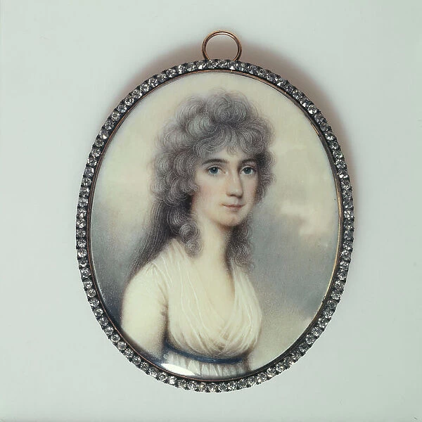 Portrait of Miss Bradley, c1800. Creators: Nathaniel Plimer, Richard Cosway