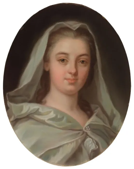 Framed Print : Portrait of Miss Charlotta Fredrika Sparre dressed as a Vestal Virgin, 1870-1879. Creator: Amanda Kjellberg Framed Print : Portrait of Miss Charlotta Fredrika Sparre dressed as a Vestal Virgin, 1870-1879. Creator: Amanda Kjellberg