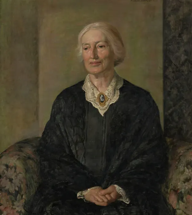 Framed Print : Portrait of Miss D.K. Richmond, c1924. Creator: Harry Linley Richardson Framed Print : Portrait of Miss D.K. Richmond, c1924. Creator: Harry Linley Richardson