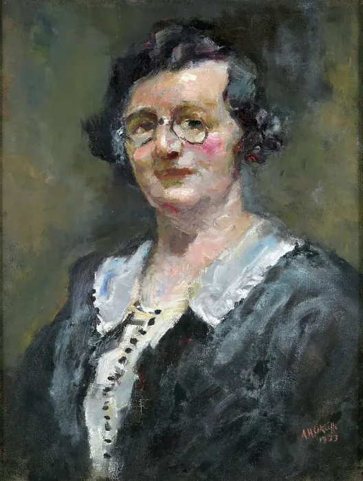 Framed Print : Portrait of Miss I. Robertson, 1933. Creator: Alfred Henry O'Keeffe Framed Print : Portrait of Miss I. Robertson, 1933. Creator: Alfred Henry O'Keeffe