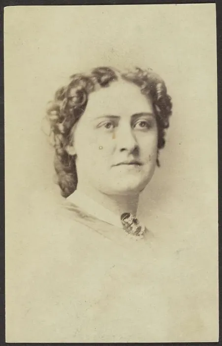 Framed Print : Portrait of Miss Latimer, about 1860. Creator: Unknown Framed Print : Portrait of Miss Latimer, about 1860. Creator: Unknown