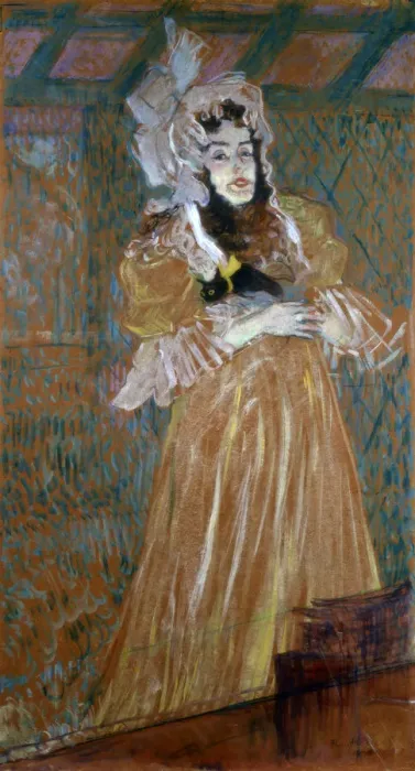 Framed Print : Portrait of Miss May Belfort, 1895. Artist: Henri de Toulouse-Lautrec Framed Print : Portrait of Miss May Belfort, 1895. Artist: Henri de Toulouse-Lautrec