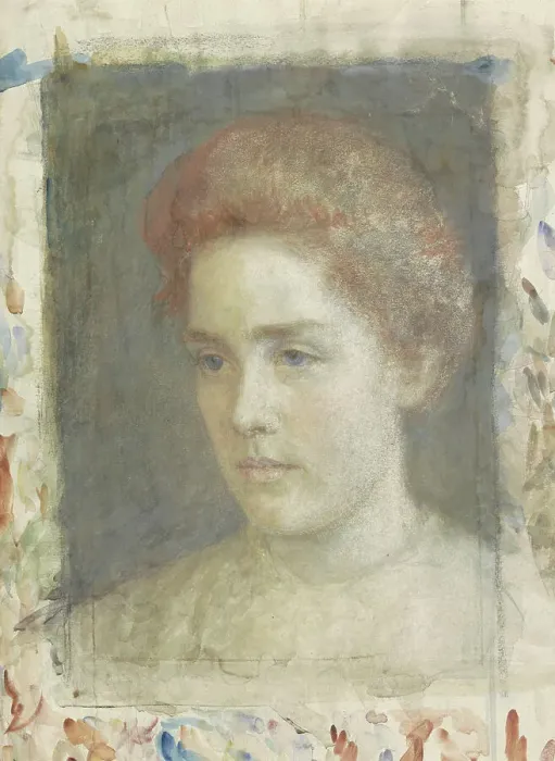 Framed Print : Portrait of Miss Wiedenbruggen, 1874-1925. Creator: Jan Veth Framed Print : Portrait of Miss Wiedenbruggen, 1874-1925. Creator: Jan Veth