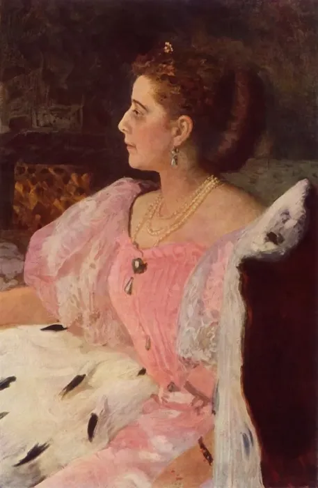 Framed Print : Portrait of Mme Golovina, 1896, (1965). Creator: Il ya Repin Framed Print : Portrait of Mme Golovina, 1896, (1965). Creator: Il ya Repin