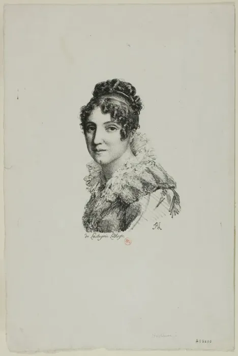 Framed Print : Portrait of Mme. Laurent, c. 1820. Creators: Jean Antoine Laurent, Charles-Philibert de Lasteyrie Framed Print : Portrait of Mme. Laurent, c. 1820. Creators: Jean Antoine Laurent, Charles-Philibert de Lasteyrie