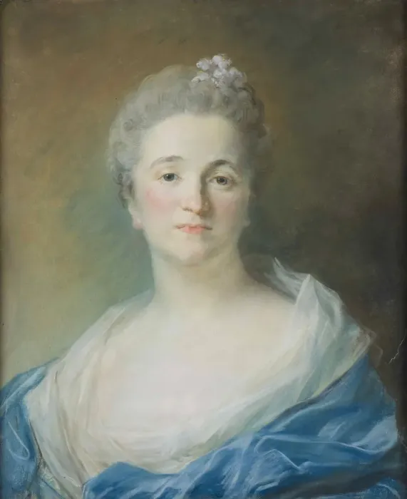 Framed Print : Portrait of Mme Michel de Grilleau, nee Madeleine Francoise Seurrat de Bellevue, ca 1751 Framed Print : Portrait of Mme Michel de Grilleau, nee Madeleine Francoise Seurrat de Bellevue, ca 1751