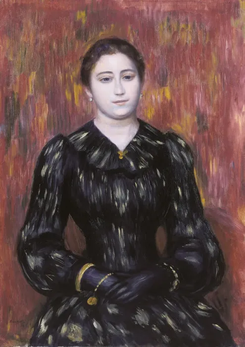Framed Print : Portrait of Mme. Paulin, 1885-1890?. Artist: Renoir, Pierre Auguste (1841-1919) Framed Print : Portrait of Mme. Paulin, 1885-1890?. Artist: Renoir, Pierre Auguste (1841-1919)