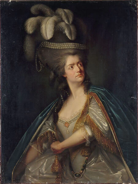 Portrait de Mme Thénard, dite 'la Grande' (1757-1849), sociétaire de la Comédie Française... c1785. Creator: Ecole Francaise. Portrait de Mme Thénard, dite 'la Grande' (1757-1849)