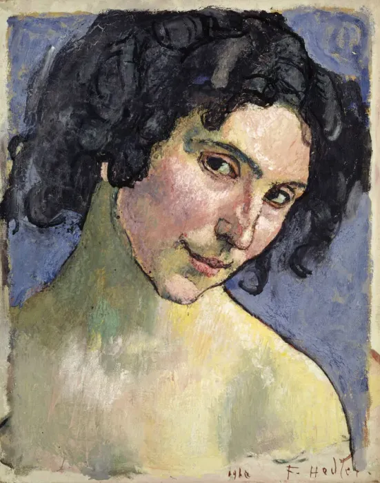 Framed Print : Portrait of the Model Giulia Leonardi, 1910. Creator: Hodler, Ferdinand (1853-1918) Framed Print : Portrait of the Model Giulia Leonardi, 1910. Creator: Hodler, Ferdinand (1853-1918)