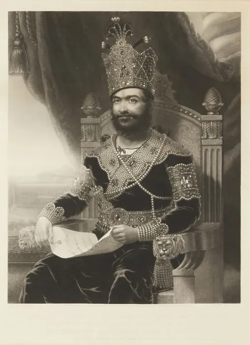 Framed Print : Portrait of Mohammad Shah Qajar (1810-1848). Creator: Coombs, Joseph Epenetus (active 1830s-1840s) Framed Print : Portrait of Mohammad Shah Qajar (1810-1848). Creator: Coombs, Joseph Epenetus (active 1830s-1840s)