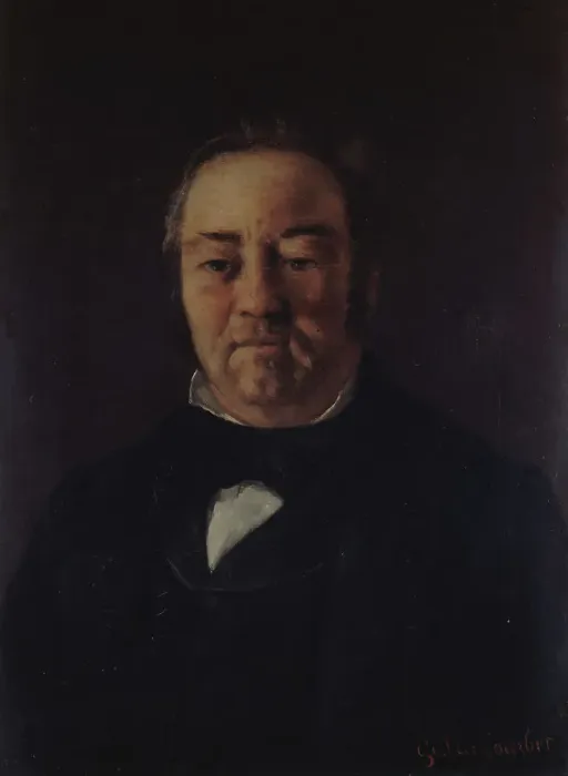 Framed Print : Portrait de Monsieur Corbinaud, 1863. Creator: Gustave Courbet Framed Print : Portrait de Monsieur Corbinaud, 1863. Creator: Gustave Courbet