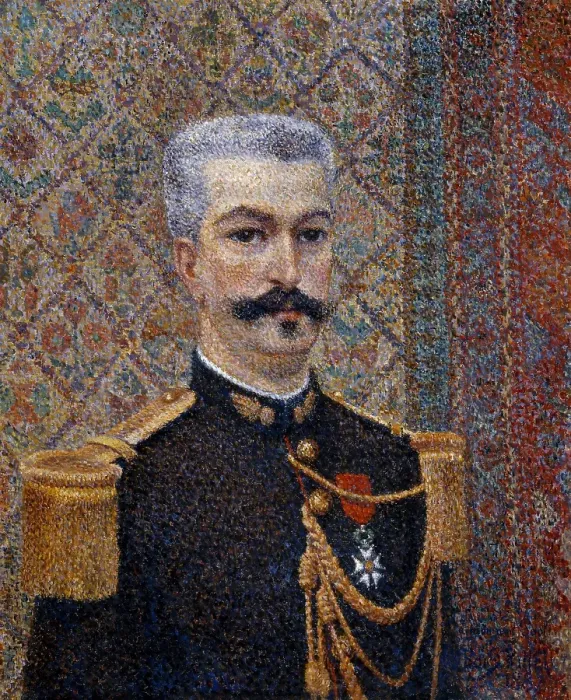 Framed Print : Portrait of Monsieur Pool, 1887. Creator: Albert Dubois-Pillet Framed Print : Portrait of Monsieur Pool, 1887. Creator: Albert Dubois-Pillet