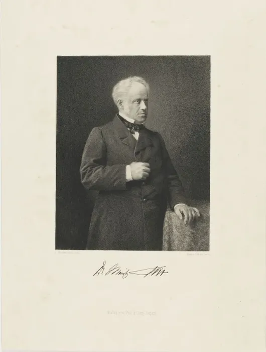Framed Print : Portrait of Moritz Veit (1808-1864), ca 1860. Creator: Schieferdecker, Christian Karl August Framed Print : Portrait of Moritz Veit (1808-1864), ca 1860. Creator: Schieferdecker, Christian Karl August