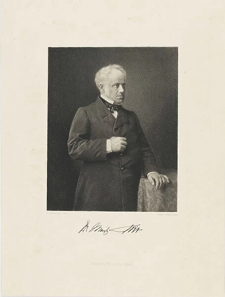 Portrait of Moritz Veit (1808-1864), ca 1860. Creator: Schieferdecker, Christian Karl August