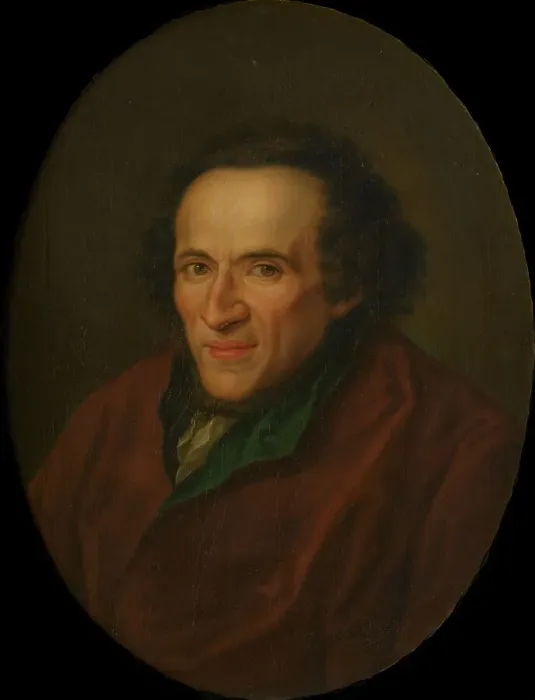 Framed Print : Portrait of Moses Mendelssohn (1729-1786), Early 1780s. Creator: Anonymous Framed Print : Portrait of Moses Mendelssohn (1729-1786), Early 1780s. Creator: Anonymous