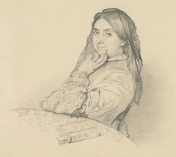 Portrait of his Mother, 1851. Creator: Henri Lehmann (French, 1814-1882)