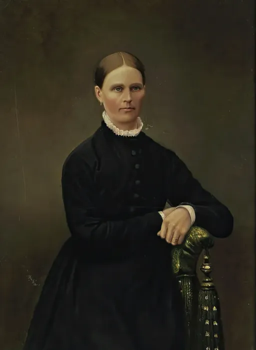 Framed Print : Portrait of mother Johanna Bergman, 1864-1867. Creator: Waldemar Bergman Framed Print : Portrait of mother Johanna Bergman, 1864-1867. Creator: Waldemar Bergman