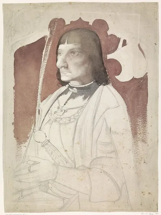 Framed Print : Portrait of Mr van Naaldwijk, 1869-1925. Creator: Antoon Derkinderen Framed Print : Portrait of Mr van Naaldwijk, 1869-1925. Creator: Antoon Derkinderen