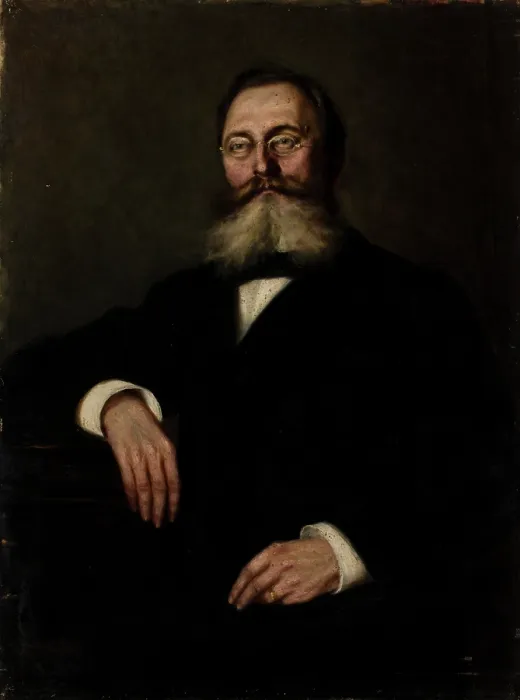 Framed Print : Portrait of Mr Wisniewski, 1889. Creator: Maria Mayerberg Framed Print : Portrait of Mr Wisniewski, 1889. Creator: Maria Mayerberg