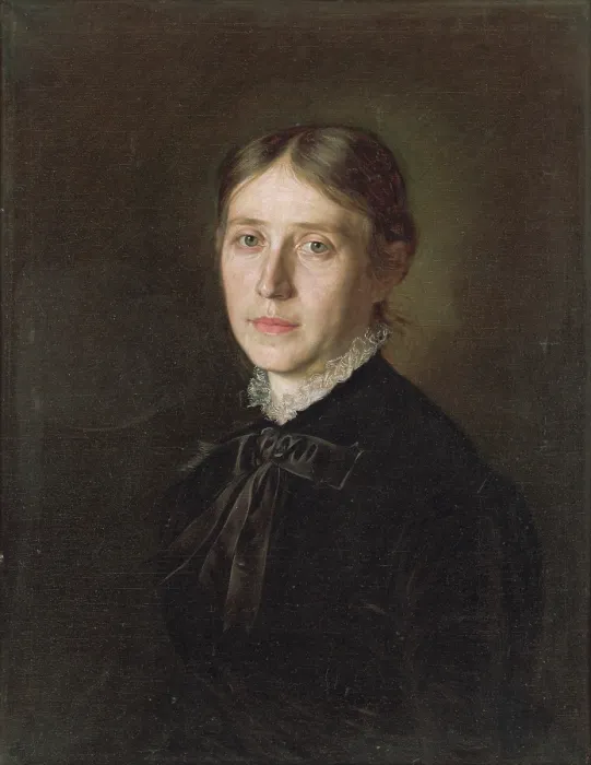 Framed Print : Portrait of Mrs. Boorova, 1884. Creator: Kornel Bohun
