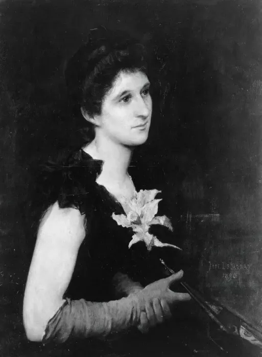 Framed Print : Portrait of Mrs. Charles L. Hutchinson, 1890. Creator: Jules Elie Delaunay Framed Print : Portrait of Mrs. Charles L. Hutchinson, 1890. Creator: Jules Elie Delaunay