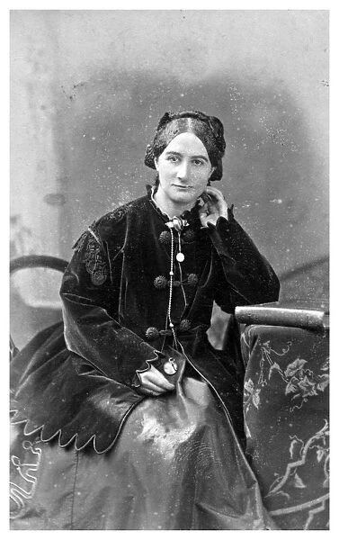 Portrait of a Mrs Cooper, c1880-1899(?). Artist: Mr Chancellor