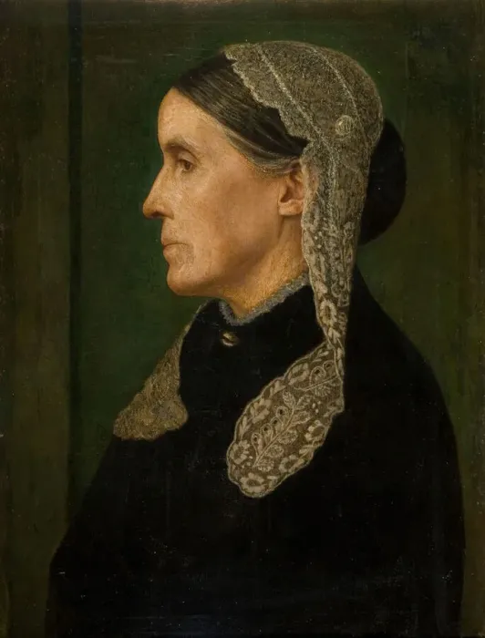 Framed Print : Portrait of Mrs Henry Gaskin (Artists Mother), 1888. Creator: Arthur Joseph Gaskin Framed Print : Portrait of Mrs Henry Gaskin (Artists Mother), 1888. Creator: Arthur Joseph Gaskin