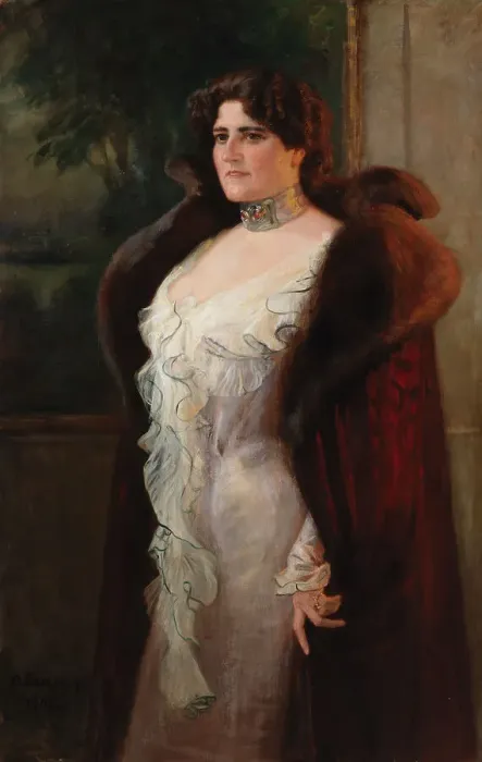 Framed Print : Portrait of Mrs. Lydia Nilsson Keirkner, 1902. Creator: Albert Edelfelt Framed Print : Portrait of Mrs. Lydia Nilsson Keirkner, 1902. Creator: Albert Edelfelt