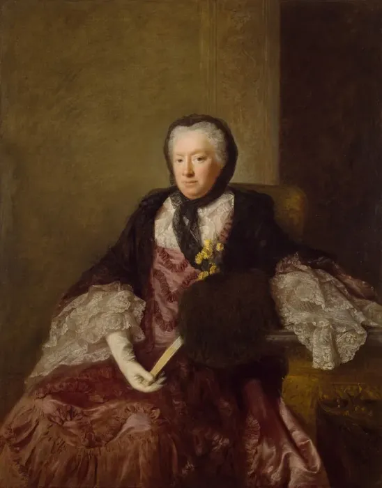 Framed Print : Portrait of Mrs Mary Martin, 1761. Creator: Allan Ramsay Framed Print : Portrait of Mrs Mary Martin, 1761. Creator: Allan Ramsay