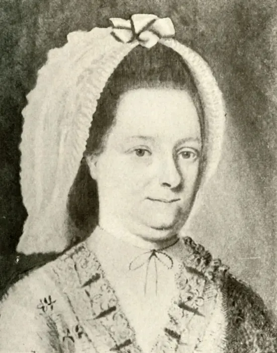 Framed Print : Portrait of Mrs. Nathaniel Appleton, Jr. showing a peculiar cap, 1784, (1937). Creator: Unknown Framed Print : Portrait of Mrs. Nathaniel Appleton, Jr. showing a peculiar cap, 1784, (1937). Creator: Unknown