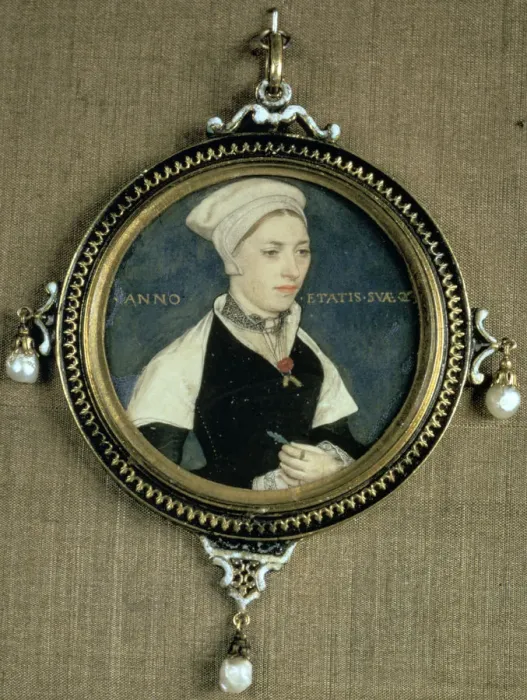 Framed Print : Portrait of Mrs Pemberton, c1535. Artist: Hans Holbein the Younger Framed Print : Portrait of Mrs Pemberton, c1535. Artist: Hans Holbein the Younger