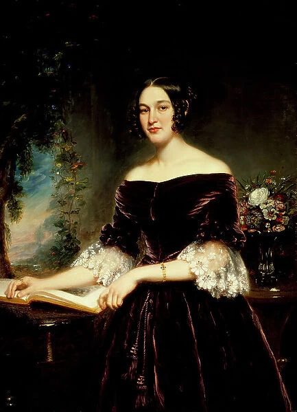 Portrait of Mrs. Sackett, 1839. Creator: Samuel Lovett Waldo