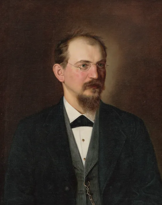 Framed Print : Portrait of MUDr. Michal Mandelik, 1884. Creator: Kornel Bohun Framed Print : Portrait of MUDr. Michal Mandelik, 1884. Creator: Kornel Bohun