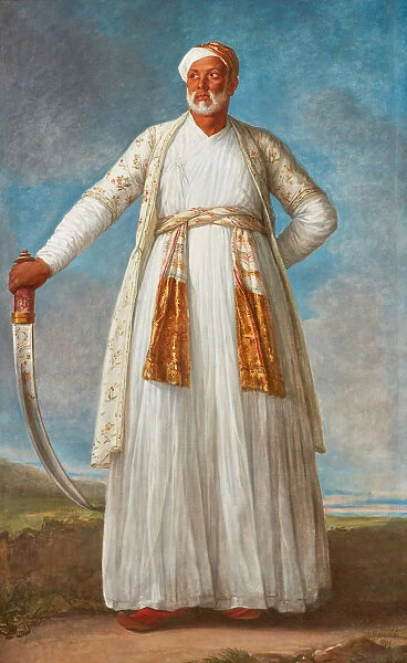 Portrait of Muhammad Dervish Khan, ambassador to the French court sent by Tipu Sultan, 1788