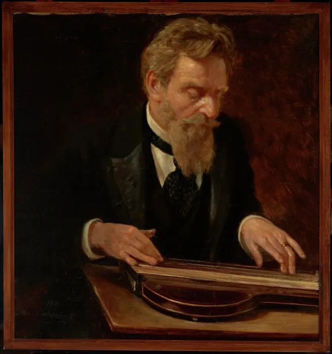 Framed Print : Portrait of a Musician, 1908. Creator: Aleksander Sochaczewski Framed Print : Portrait of a Musician, 1908. Creator: Aleksander Sochaczewski
