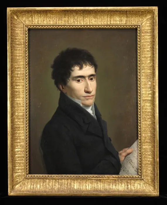 Framed Print : Portrait of a Musician, c. 1800. Creator: Andrea Appiani (Italian, 1754-1817) Framed Print : Portrait of a Musician, c. 1800. Creator: Andrea Appiani (Italian, 1754-1817)
