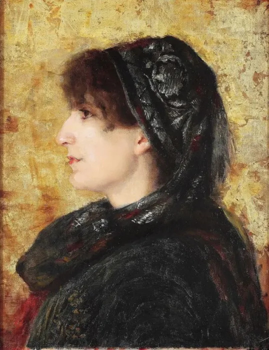 Framed Print : Portrait of Naile Hanim. Artist: Hamdi Bey, Osman (1842-1910) Framed Print : Portrait of Naile Hanim. Artist: Hamdi Bey, Osman (1842-1910)