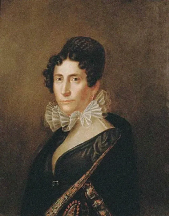 Framed Print : Portrait of Nannette Streicher (1769-1833), nee Stein. Creator: Anonymous Framed Print : Portrait of Nannette Streicher (1769-1833), nee Stein. Creator: Anonymous