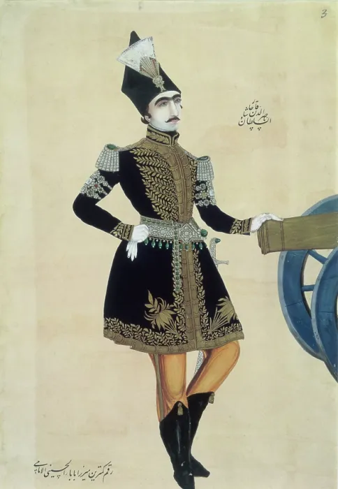 Framed Print : Portrait of Nasir Al-Din Shah Qajar, c1850. Creator: Unknown Framed Print : Portrait of Nasir Al-Din Shah Qajar, c1850. Creator: Unknown