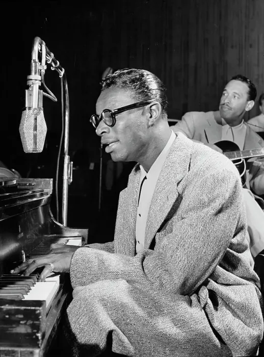 Framed Print : Portrait of Nat King Cole and Oscar Moore, New York, N.Y. ca. July 1946. Creator: William Paul Gottlieb Framed Print : Portrait of Nat King Cole and Oscar Moore, New York, N.Y. ca. July 1946. Creator: William Paul Gottlieb