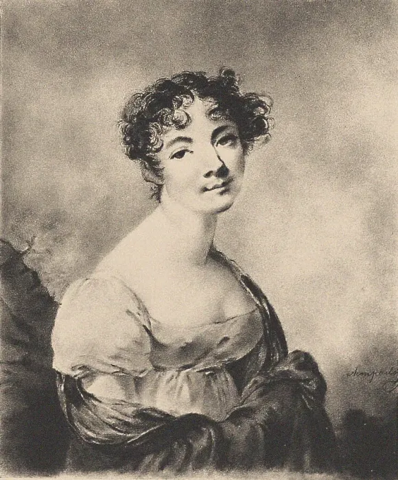 Framed Print : Portrait of Natalia Vasilyevna Bulgakova (1785-1841), nee Khovanskaya Framed Print : Portrait of Natalia Vasilyevna Bulgakova (1785-1841), nee Khovanskaya