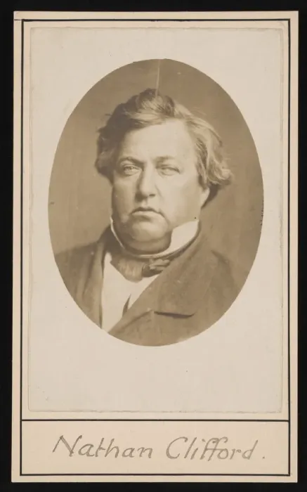 Framed Print : Portrait of Nathan Clifford (1803-1881), Before 1881. Creator: Unknown Framed Print : Portrait of Nathan Clifford (1803-1881), Before 1881. Creator: Unknown