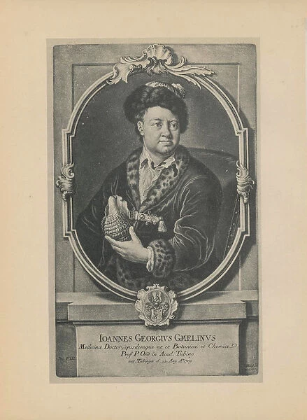 Portrait of the naturalist, botanist and geographer Johann Georg Gmelin (1709-1755), Mid of the 18th cen Artist: Haid (Hayd), Johann Jacob (1704-1767)