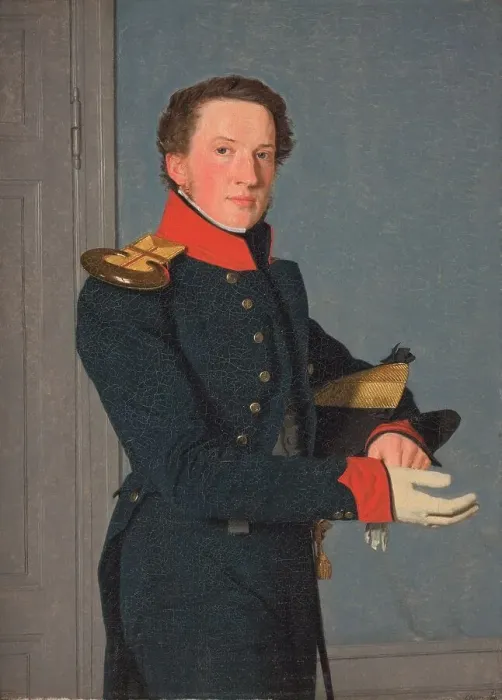 Framed Print : Portrait of the Naval Lieutenant D. Christen Schifter Feilberg, 1832-1836. Creator: Christen Købke Framed Print : Portrait of the Naval Lieutenant D. Christen Schifter Feilberg, 1832-1836. Creator: Christen Købke