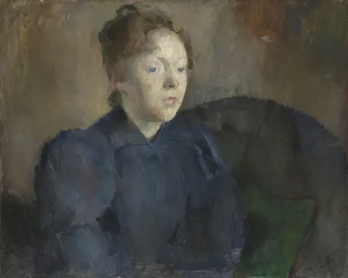 Framed Print : Portrait of Nenna Janson Nagel, b. Backer Lunde, 1892. Creator: Harriet Backer Framed Print : Portrait of Nenna Janson Nagel, b. Backer Lunde, 1892. Creator: Harriet Backer