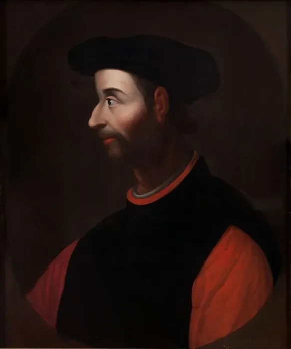 Framed Print : Portrait of Niccolo Machiavelli (1469-1527), Last quarter of 17th century. Artist: Anonymous Framed Print : Portrait of Niccolo Machiavelli (1469-1527), Last quarter of 17th century. Artist: Anonymous